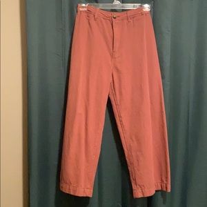 high waisted cropped wide leg bottoms